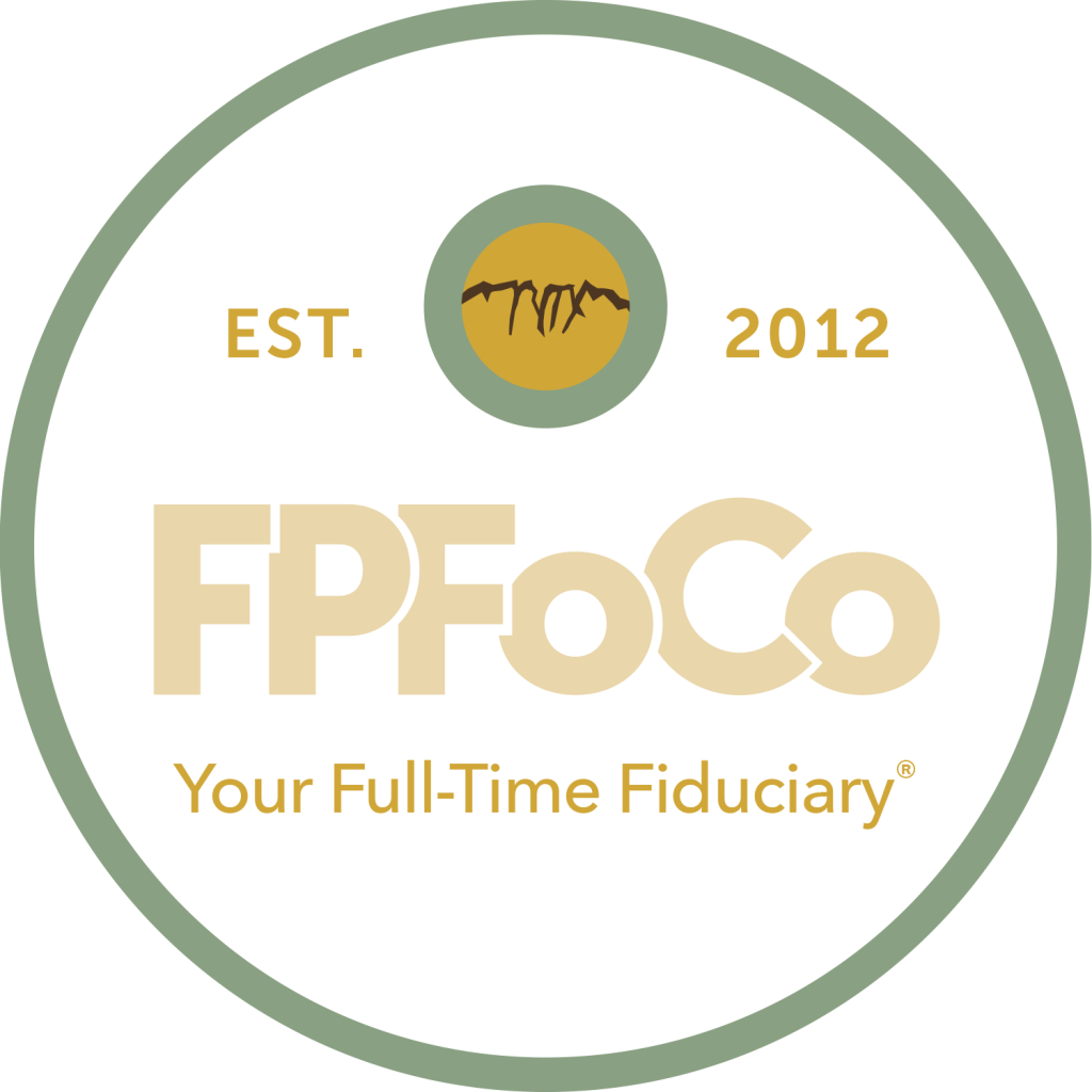 FPFoCo Your Full Time Fiduciary Medallion logo reversed